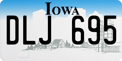 IA license plate DLJ695