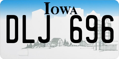 IA license plate DLJ696