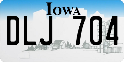 IA license plate DLJ704