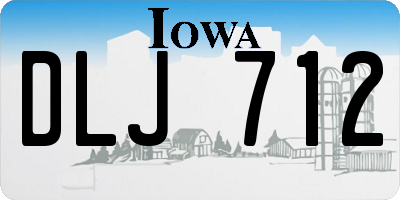 IA license plate DLJ712