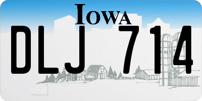 IA license plate DLJ714