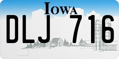 IA license plate DLJ716