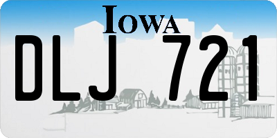IA license plate DLJ721