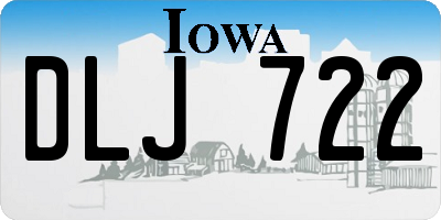 IA license plate DLJ722