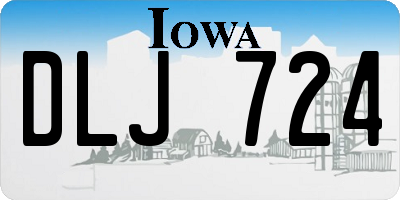 IA license plate DLJ724
