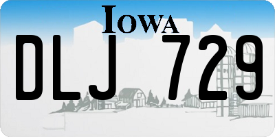 IA license plate DLJ729