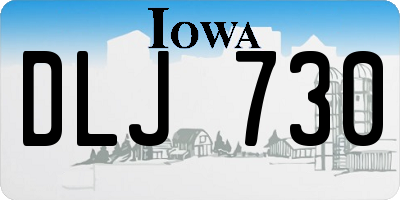 IA license plate DLJ730