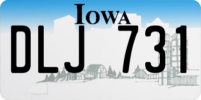 IA license plate DLJ731
