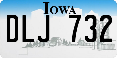 IA license plate DLJ732