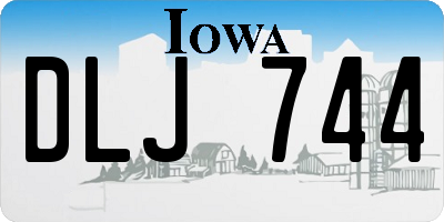 IA license plate DLJ744