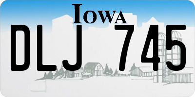 IA license plate DLJ745