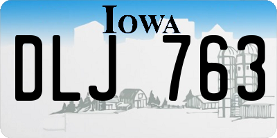 IA license plate DLJ763