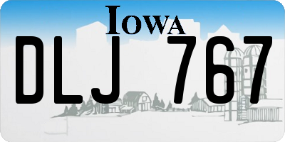 IA license plate DLJ767