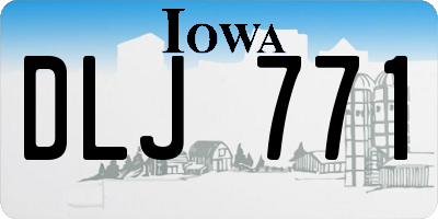 IA license plate DLJ771