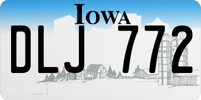 IA license plate DLJ772