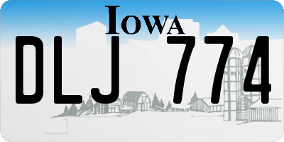 IA license plate DLJ774