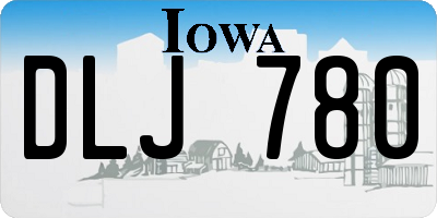 IA license plate DLJ780