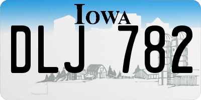 IA license plate DLJ782