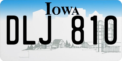 IA license plate DLJ810