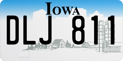 IA license plate DLJ811