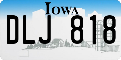 IA license plate DLJ818