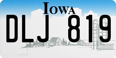 IA license plate DLJ819