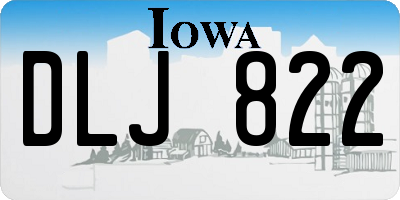 IA license plate DLJ822