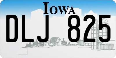 IA license plate DLJ825