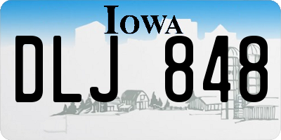 IA license plate DLJ848