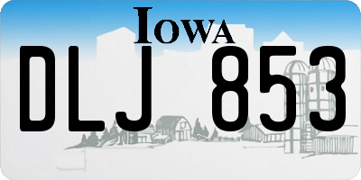 IA license plate DLJ853