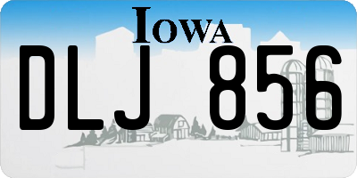 IA license plate DLJ856
