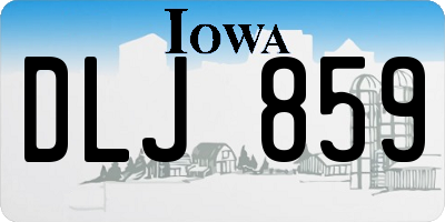 IA license plate DLJ859