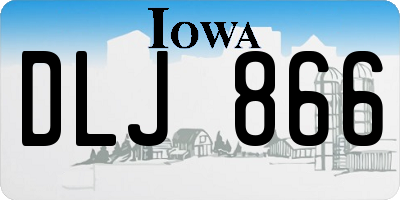 IA license plate DLJ866