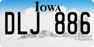 IA license plate DLJ886