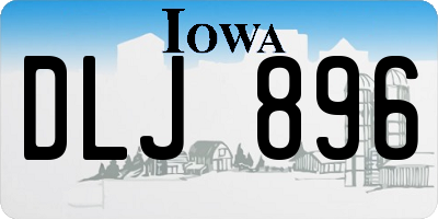 IA license plate DLJ896