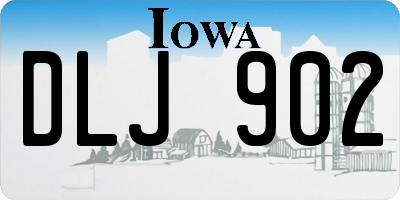 IA license plate DLJ902