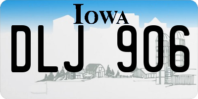 IA license plate DLJ906
