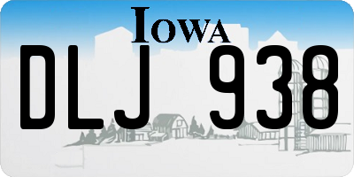 IA license plate DLJ938