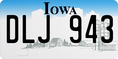 IA license plate DLJ943