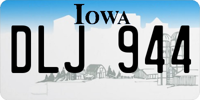 IA license plate DLJ944