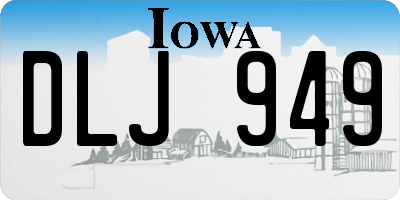 IA license plate DLJ949