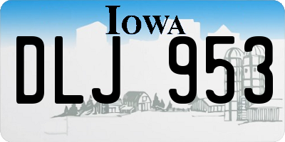 IA license plate DLJ953