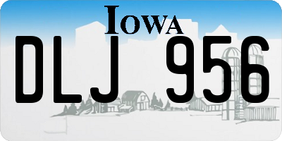 IA license plate DLJ956