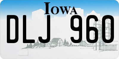 IA license plate DLJ960