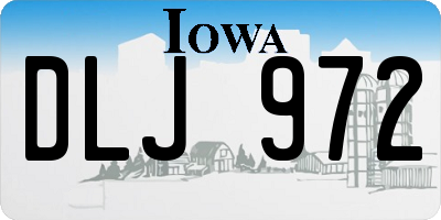 IA license plate DLJ972