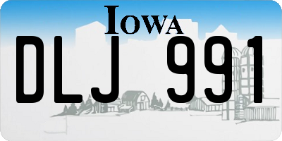IA license plate DLJ991