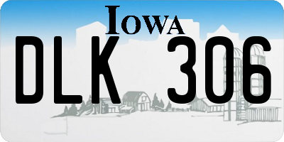 IA license plate DLK306