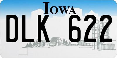 IA license plate DLK622