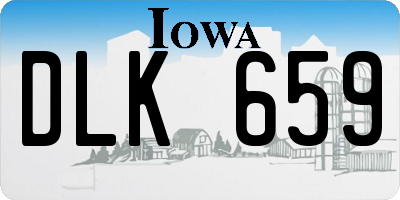 IA license plate DLK659