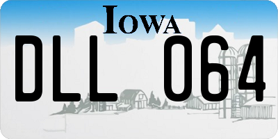 IA license plate DLL064